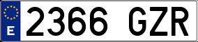 Truck License Plate